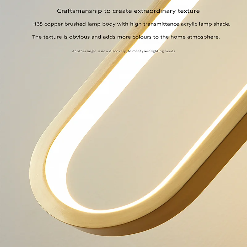 Modern Minimalist LED Pendant Light Chandelier for Bedroom Restaurant Living Room