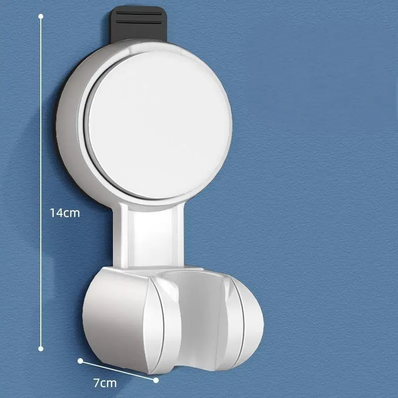Universal Shower Head Holder – Adjustable ABS Wall Mount with Strong Adhesive & Suction Cup