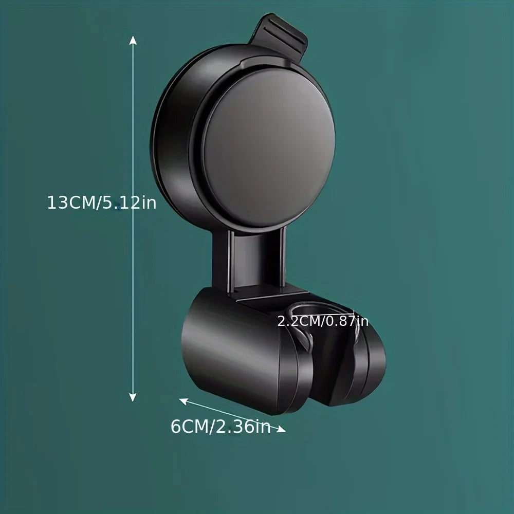 Universal Shower Head Holder – Adjustable ABS Wall Mount with Strong Adhesive & Suction Cup