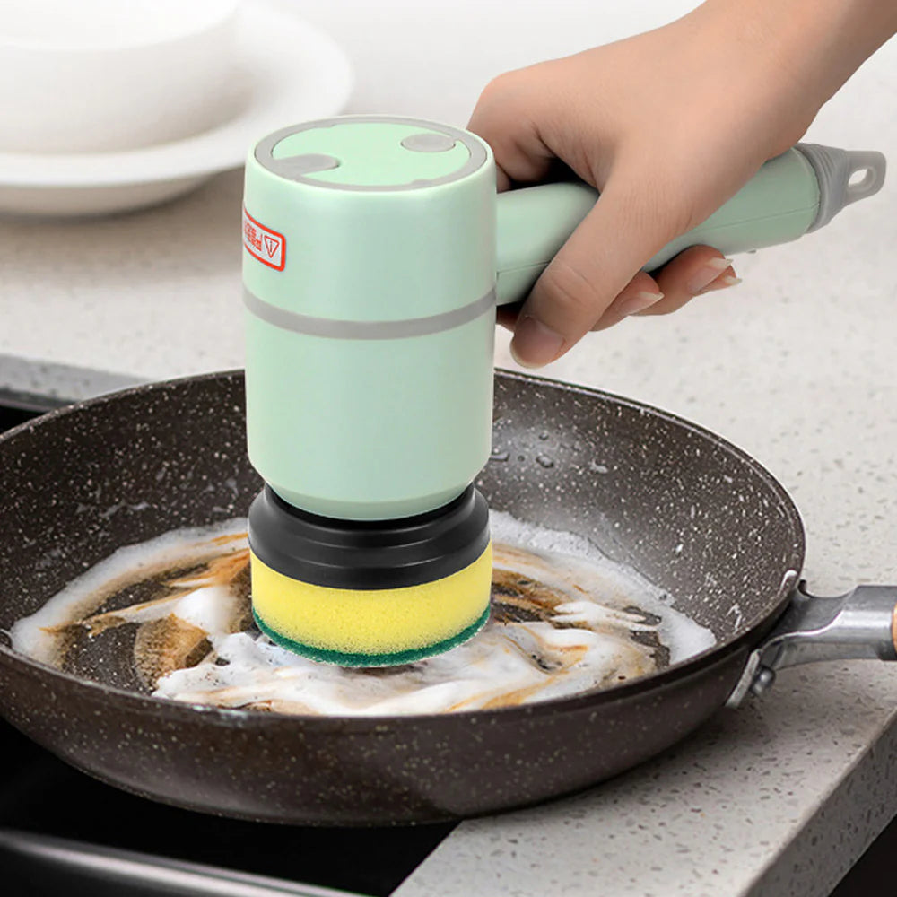 USB Rechargeable Electric Cleaning Brush – Automatic Wireless Dishwashing & Tile Scrubber for Kitchen, Bathtub & More