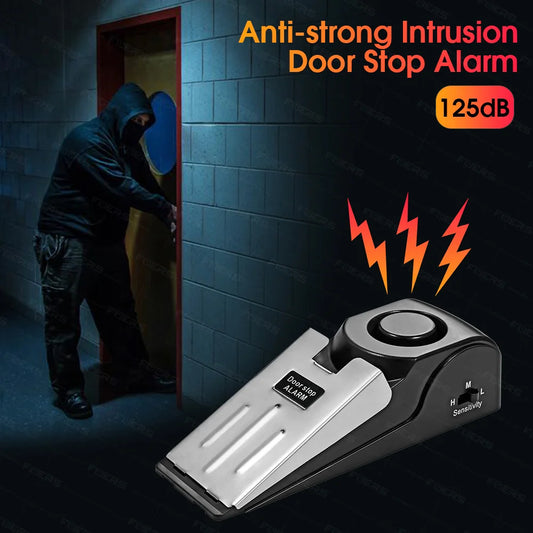 FUERS Home Doorstop Alarm – 125dB Wireless Anti-Theft Security Block System