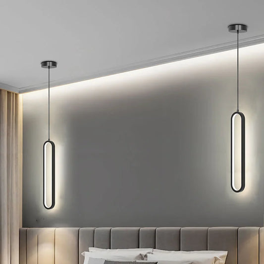 Modern Minimalist LED Pendant Light Chandelier for Bedroom Restaurant Living Room